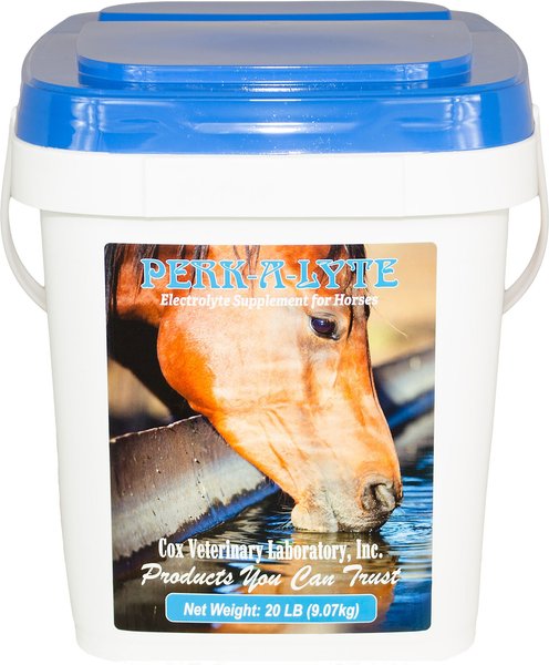Cox Vet Lab Perk-A-Lyte Powder Horse Supplement, 20-lb bucket slide 1 of 2