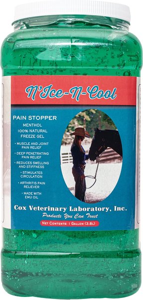 Cox Vet Lab Nice-N-Cool Pain Stopper Freeze Gel for Horses, 1-qt