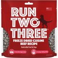 Run Two Three Beef Recipe Freeze-Dried Cuisine Dog Food, 4-oz bag