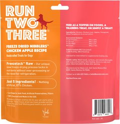 Run Two Three Chicken Apple Recipe Freeze-Dried Nibblers Dog Treats, 3.2-oz bag slide 2 of 6