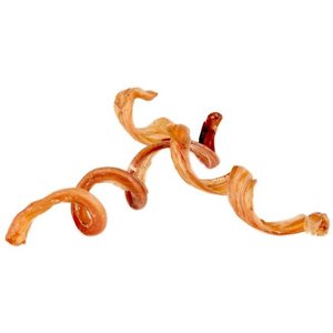 HOTSPOT PETS Curly Premium Bully Sticks Dog Treats, 6 count, 7-10-in