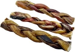 HOTSPOT PETS Braided Premium 6-in Bully Sticks Dog Treats, 3 count