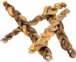 HOTSPOT PETS Thin Braided Premium 12-in Bully Sticks Dog Treats, 6 count