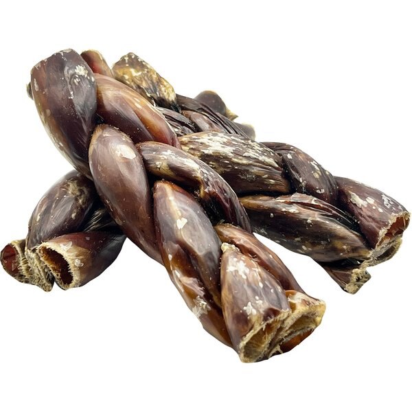 HOTSPOT PETS 6-in Braided Beef Gullet Twist Dog Chew Treats