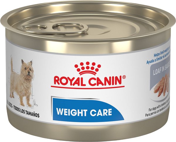 Royal Canin Canine Care Nutrition Weight Care Loaf in Sauce Canned Dog Food, 5.2-oz, case of 24 slide 1 of 6