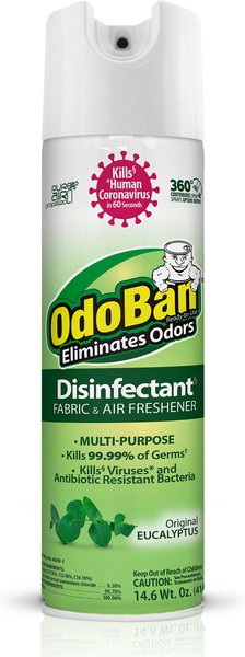 OdoBan Disinfectant Fabric & Air Freshener Eucalyptus Spray, 14.6-oz bottle slide 1 of 6