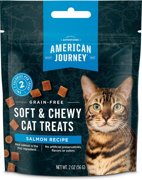 American Journey Salmon Flavor Grain-Free Soft & Chewy Cat Treats 2-oz bag slide 1 of 7