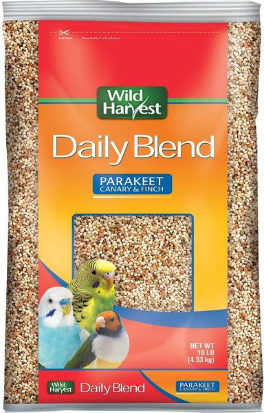 Wild Harvest Daily Parakeet, Canary & Finch Bird Food, 10-lb bag slide 1 of 4