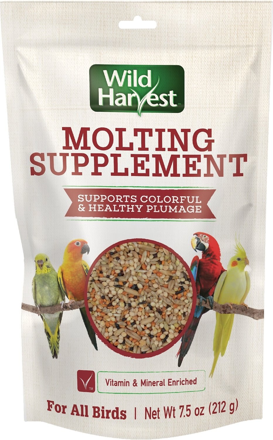 wild harvest molting and conditioning supplement for parakeets