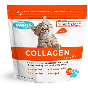 Totally Wags Collagen Cat Supplement, 4.2-oz bag