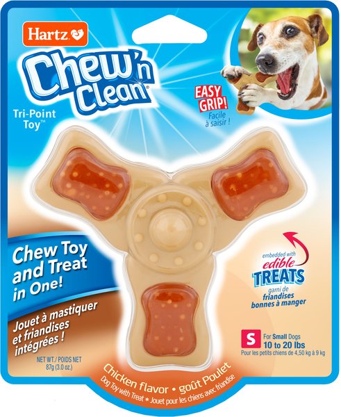 HARTZ Chew 'n Clean Dental Duo Dog Treat & Chew Toy, Large, 1 count 