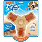 Hartz Chew ‘n Clean Chew Chicken Flavored Tri-Point Dog Treat & Chew Toy, Medium