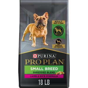 Purina Pro Plan Specialized Shredded Blend Lamb & Rice Formula High Protein Small Breed Dry Dog Food, 18-lb bag