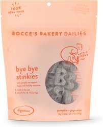 Bocce's Bakery Dailies Bye Bye Stinkies Pumpkin + Ginger Recipe Dog Treats, 6-oz pouch slide 1 of 2