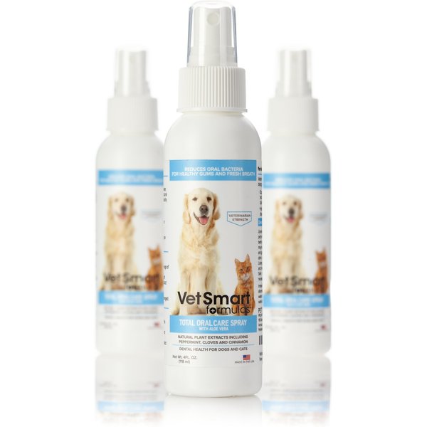 VETSMART FORMULAS Total Oral Care Dog & Cat Dental Spray, 4oz bottle