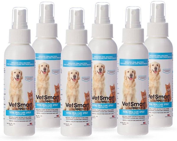 VetSmart Formulas Total Oral Care Dog & Cat Dental Spray, 4-oz bottle, 6 count slide 1 of 9