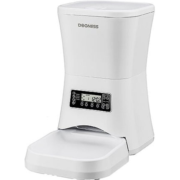 DOGNESS Mini Programmable Automatic Dog & Cat Feeder, White