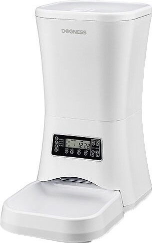 DOGNESS Automatic Dog & Cat Feeder, White, 2.4-gal slide 1 of 8