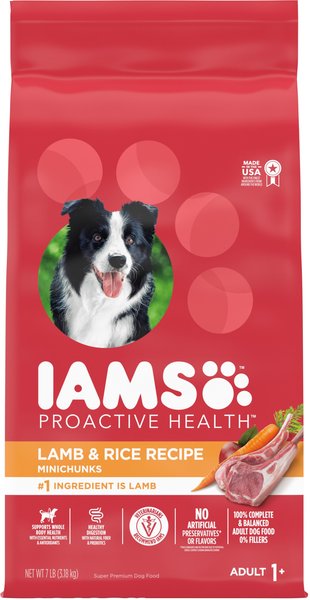 Iams Minichunks Adult Lamb & Rice Recipe Dry Dog Food, 7-lb bag slide 1 of 10