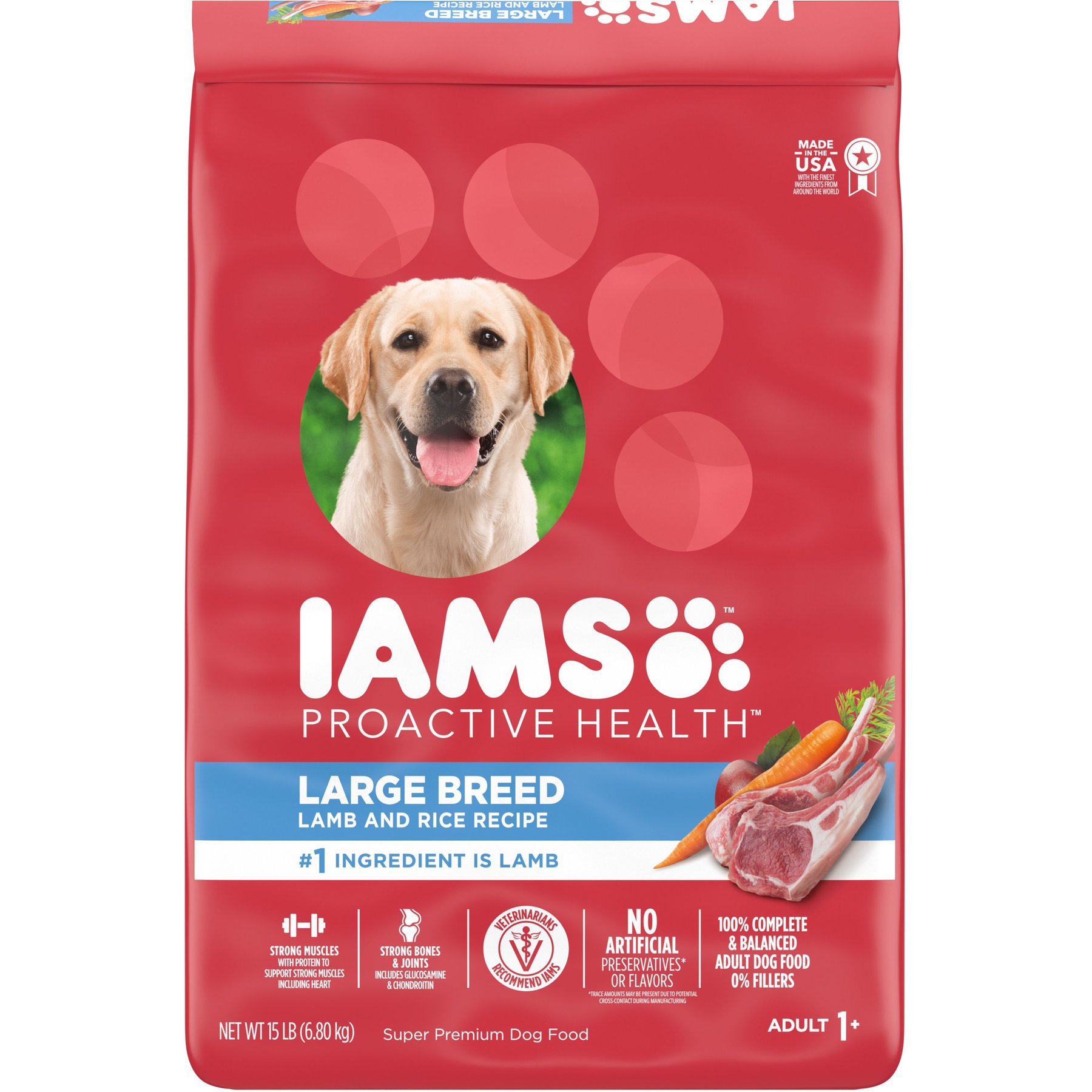 Iams fashion beef and rice dog food