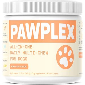 PawPlex All-In-One Daily Multi-Chew Pork Liver Flavor Dog Supplement, 90 count