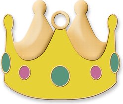 Trill Paws Crown Personalized Dog & Cat ID Tag