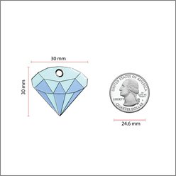 Trill Paws Diamond Personalized Dog & Cat ID Tag slide 2 of 4