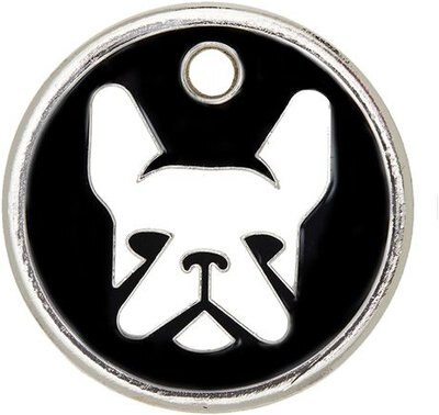 Trill Paws Frenchie Personalized Dog & Cat ID Tag, slide 1 of 1
