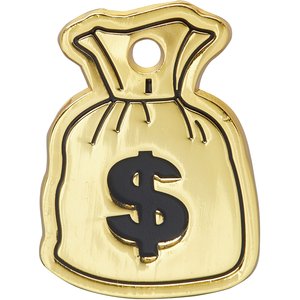 Trill Paws Money Bag Personalized Dog & Cat ID Tag
