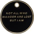 Trill Paws Not All Who Wander Personalized Dog & Cat ID Tag