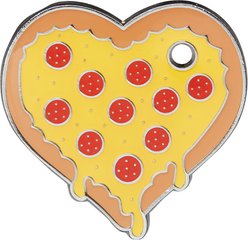 Trill Paws Pizza My Heart Personalized Dog & Cat ID Tag