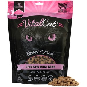 Vital Essentials Chicken Mini Nibs Freeze-Dried Cat Food, 12-oz bag