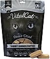 Vital Essentials Rabbit Dinner Patties Grain-Free Limited Ingredient Freeze-Dried Cat Food, 8-oz bag