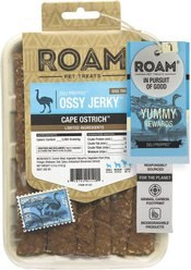 Roam Ossy Jerky Cape Ostrich Dog Treats, 5-oz pouch