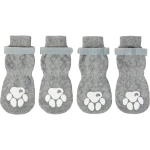 Frisco Non-Skid Cable Knit Dog Socks, Size 2