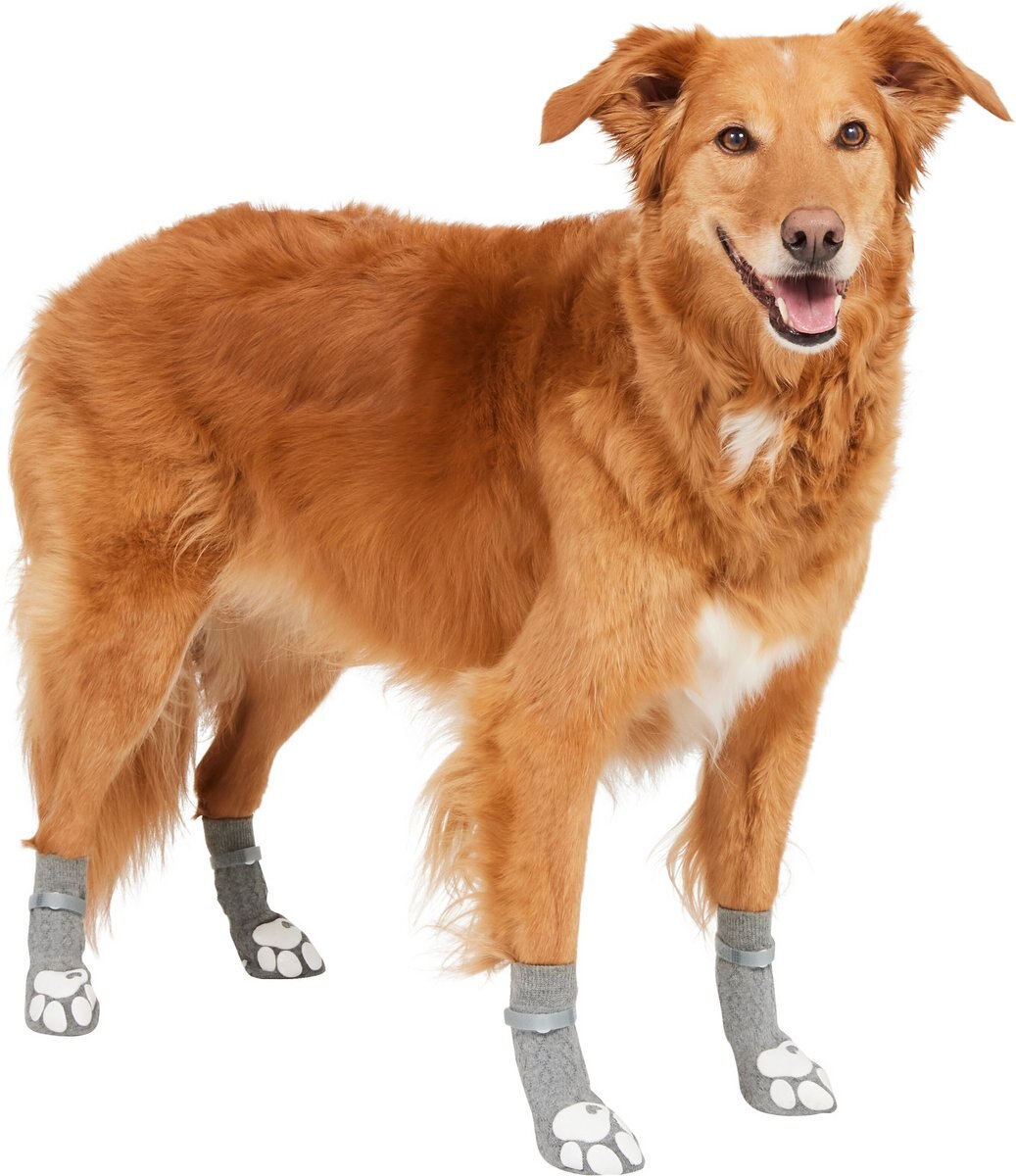 FRISCO NonSkid Cable Knit Dog Socks, Size 6