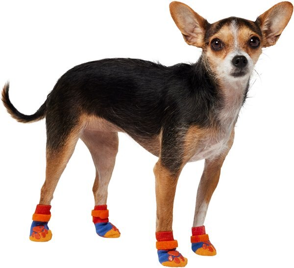 FRISCO NonSkid Colorblock Dog Socks, Size 1