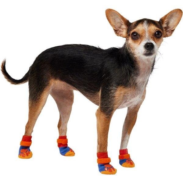 FRISCO NonSkid NonSkid Fair Isle Dog Socks, Size 1