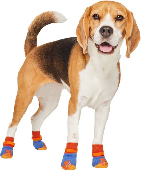 Frisco Non-Skid Colorblock Dog Socks, Size 4 slide 1 of 6