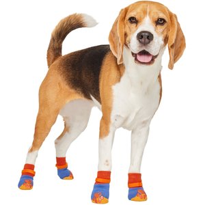 Frisco Non-Skid Colorblock Dog Socks, Size 4