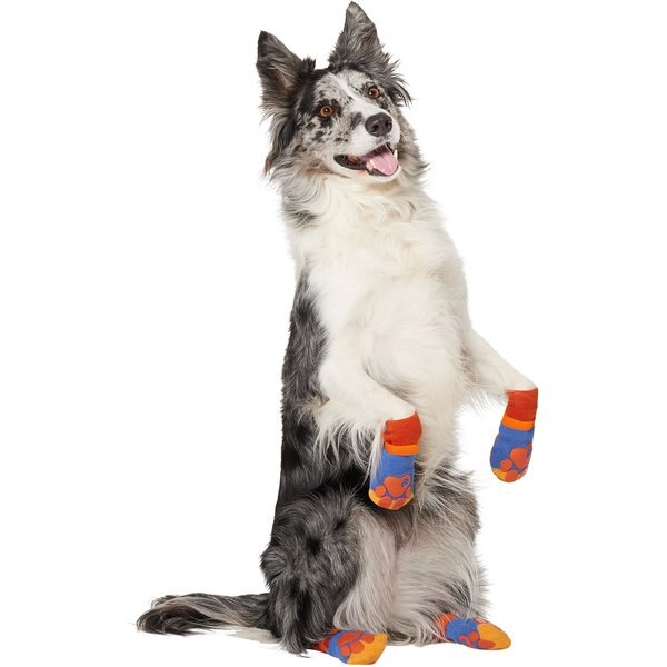 FRISCO Plaid NonSkid Dog Socks, Red, Size 6