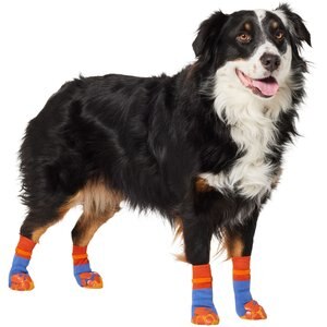 Frisco Non-Skid Colorblock Dog Socks, Size 6