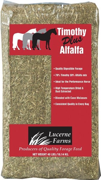 Lucerne Farms Timothy Plus Alfalfa Horse Feed, 40-lb bag