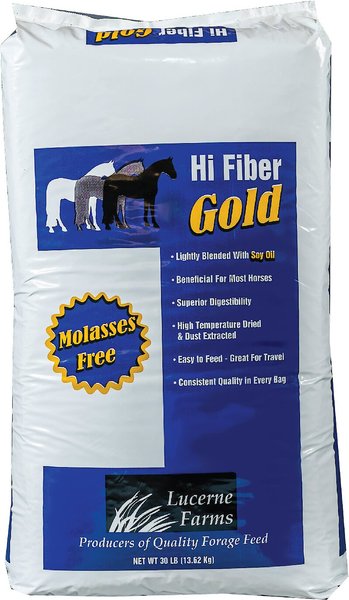 Lucerne Farms Hi Fiber Gold Horse Feed, 30-lb bag