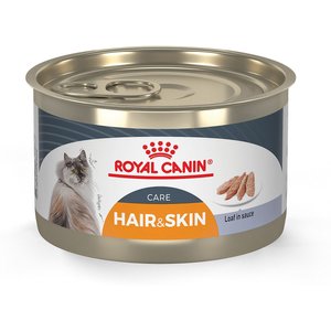 Royal Canin Feline Care Nutrition Hair & Skin Care Loaf in Sauce Canned Cat Food, 5.1-oz, case of 24