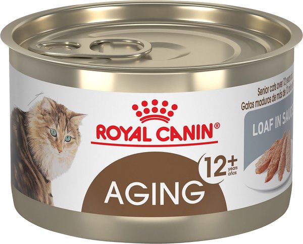 Royal Canin Feline Health Nutrition Aging 12+ Loaf in Sauce Canned Cat Food, 5.1-oz, case of 24 slide 1 of 6