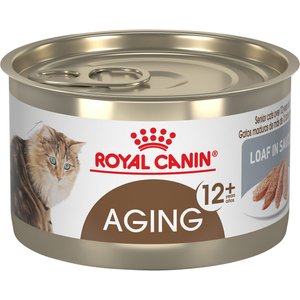 Royal Canin Feline Health Nutrition Aging 12+ Loaf in Sauce Canned Cat Food, 5.1-oz, case of 24