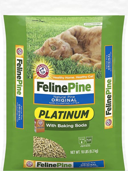 Feline Pine Platinum Natural Pine Cat Litter, 18-lb bag slide 1 of 10
