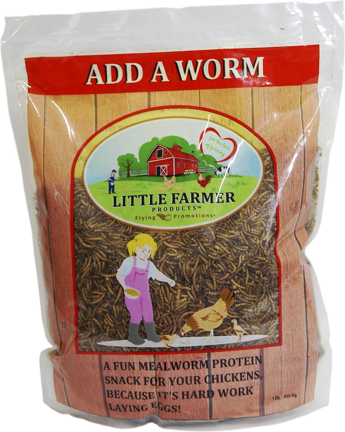 Little Farmer Products Add a Worm Chicken Treats, 1-lb bag