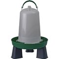 My Favorite Chicken Elevated Bayonet Poultry Drinker, Green, 1.5-gal